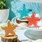 3 Pcs Ocean Beach Tabletop Decor Items Mini Summer Wooden Sign Set Farmhouse Rustic Wood Decorative Nautical Baby Shower Decorations for Home Office Bedroom Table Shelf Desk (Starfish)